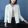 Autumn and Winter Plaid Imitation Mink Fleece Jacket Women's Short Small Long-sleeved Cardigan Spring and Autumn Fashion Coat