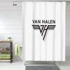 Логотип Van Halen 5150 Шторка для душа Ванная комната Полиэстер Водонепроницаемые Шторы для ванны С крючками