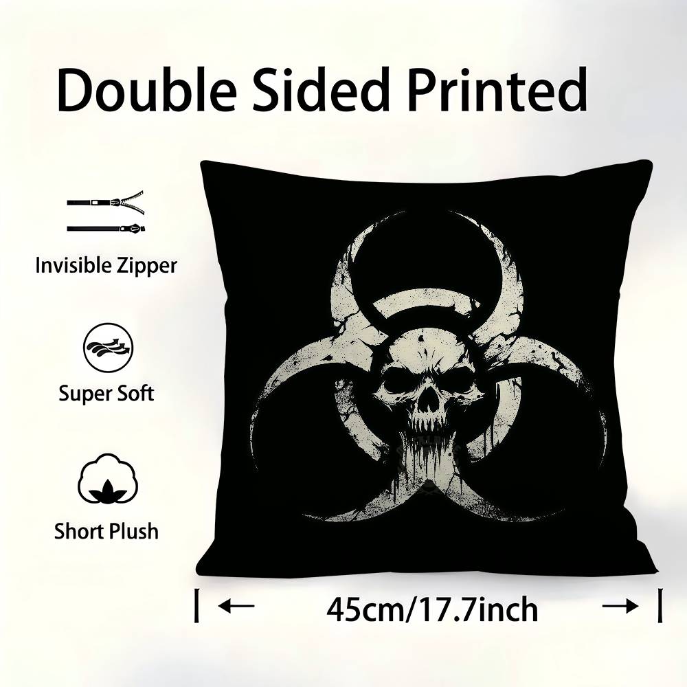 Game R-Resident E-Evil Cushion Cover Car Throw Pillow Case For Sofa Car Christmas Gift 40X40Cm 45X45Cm