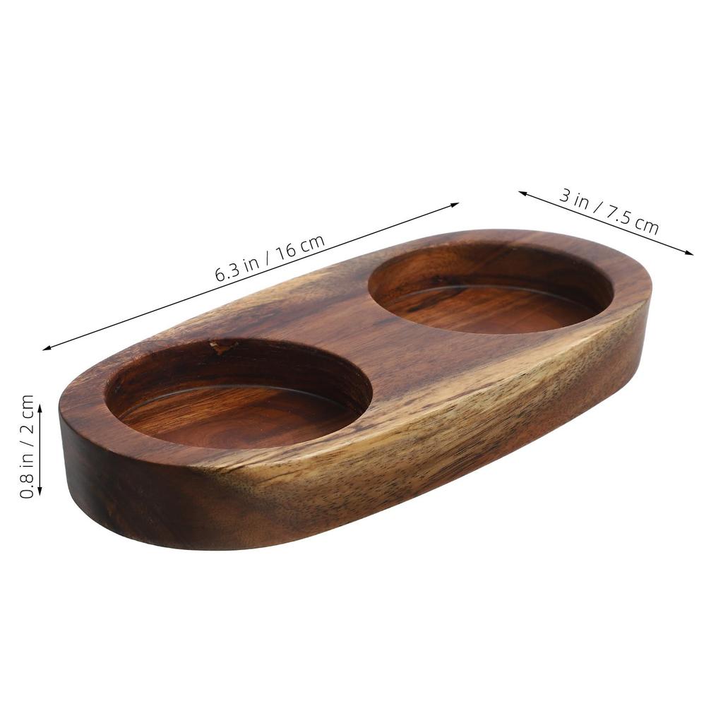 DECHOUS Поднос для мельниц для соли и перца Деревянный держатель для солонки и перечницы Кухонный измельчитель Подставка для бутылок Основа Поднос для мельницы для перца Деревянная подставка