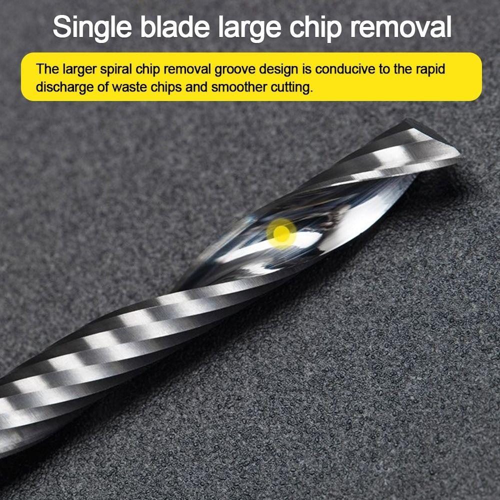 Алюминиевый режущий инструмент, концевая фреза, фрезы, однофлейная концевая фреза, деревообрабатывающие инструменты, фреза