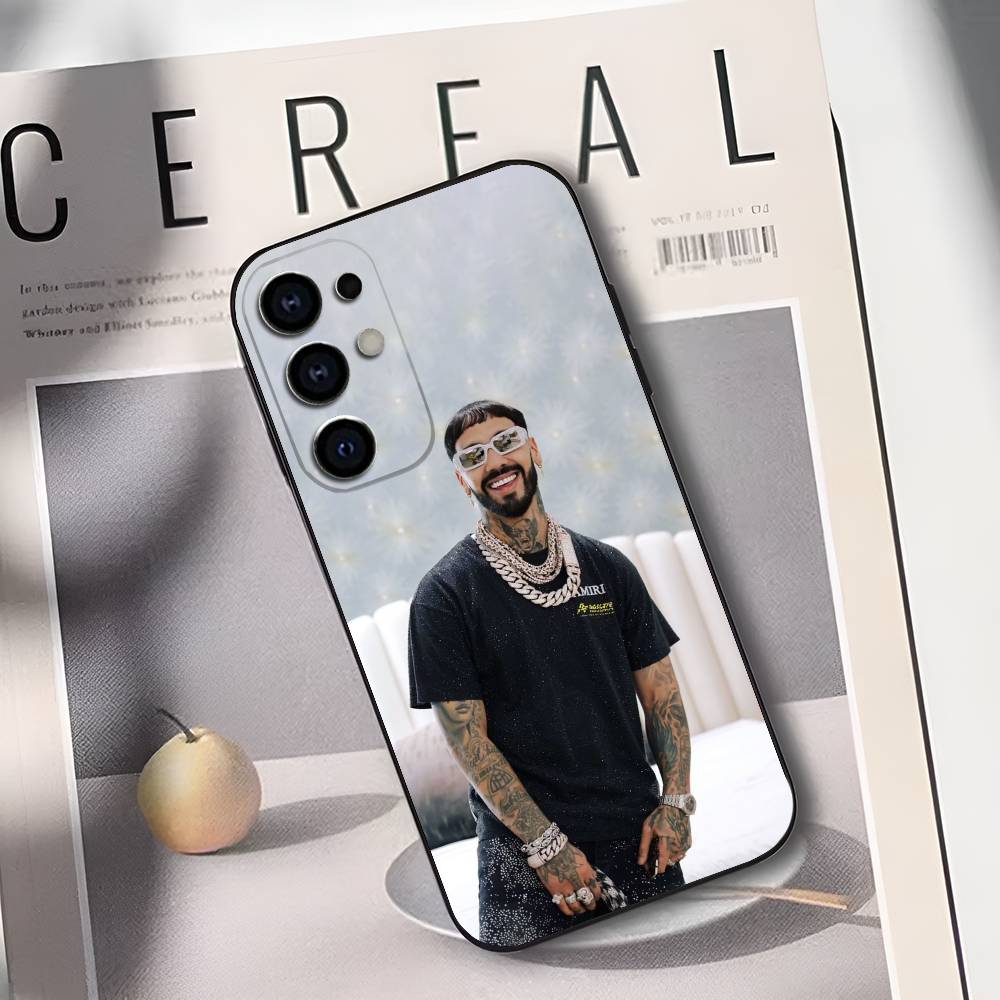 A-Anuel AA Rapper Phone Case For Samsung S25,S24,S21,S22,S23,S30,Ultra,S20,Plus,Soft Silicone Black Cover