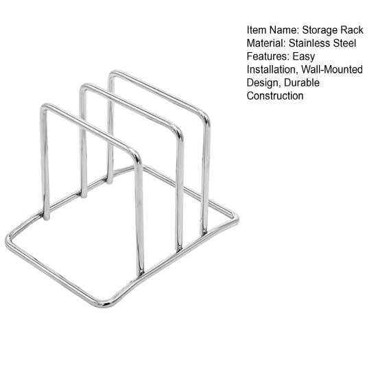 Стойка для хранения Установка без сверления Настенный Органайзер для крышек кастрюль и кухонной утвари из нержавеющей стали Высокая грузоподъемность Держатель для разделочной доски