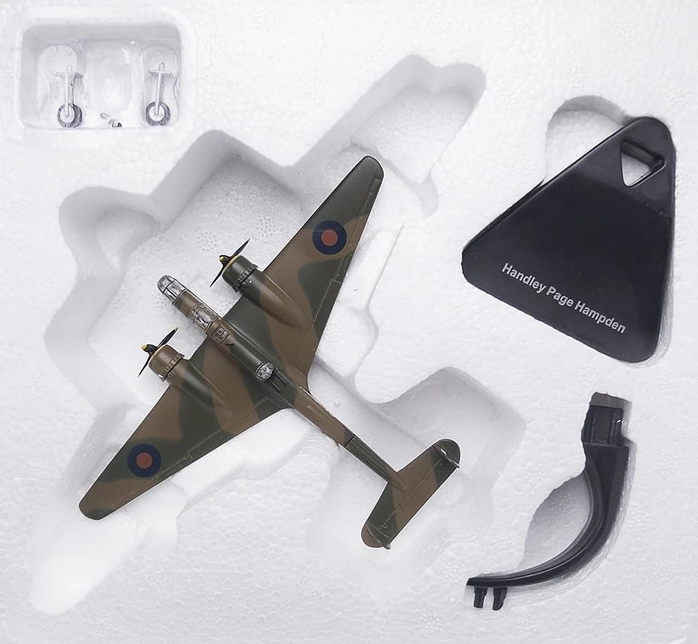 Масштабная модель бомбардировщика Handley Page Hampden MKI 83 Королевских ВВС в масштабе 1/144 (1940 год) - Полностью собранный [Импортный]