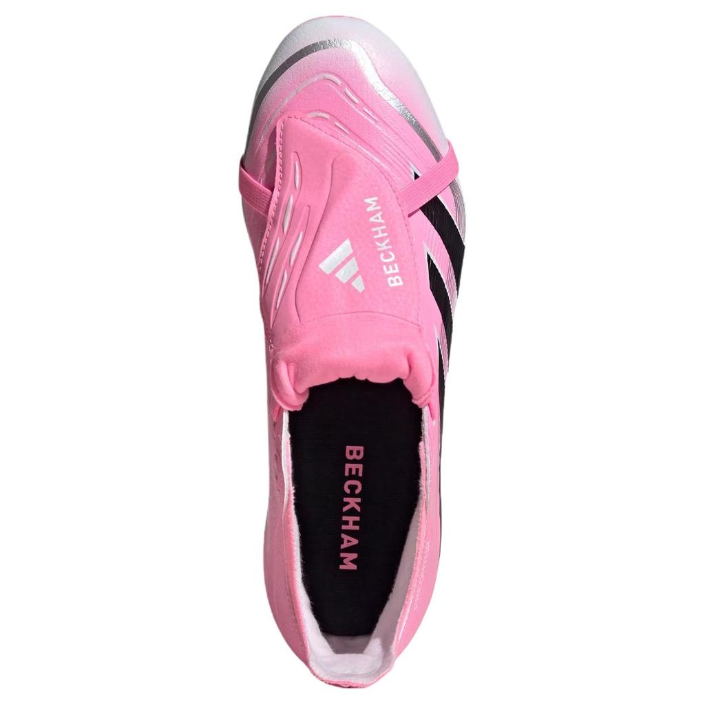 Дэвид Бекхэм x adidas Predator League Отворачивающийся язычок FG MG Кроссовки Унисекс Майами Розовый Луч-розовый Основной черный JI1113