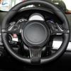 Автомобильные аксессуары с узором из углеродного волокна, панель рулевого колеса, накладка на рамку для Porsche Cayenne 2011-2017 для Panamera