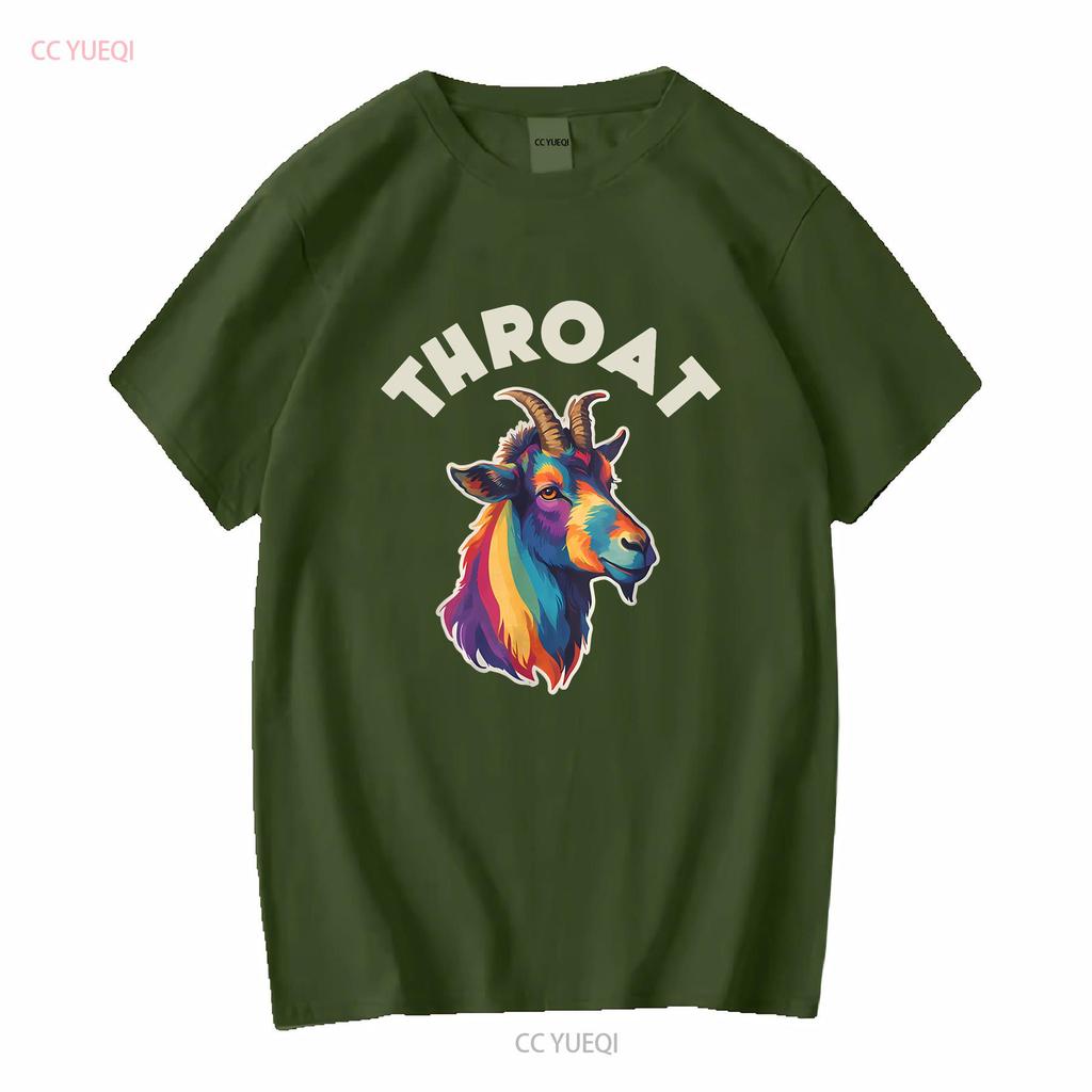 NEW LIMITED Funny Throat Goat Adult Humor Design Best Idea T Shirt S 3XL vintage Washed Stylish Versatile Breathable Soft