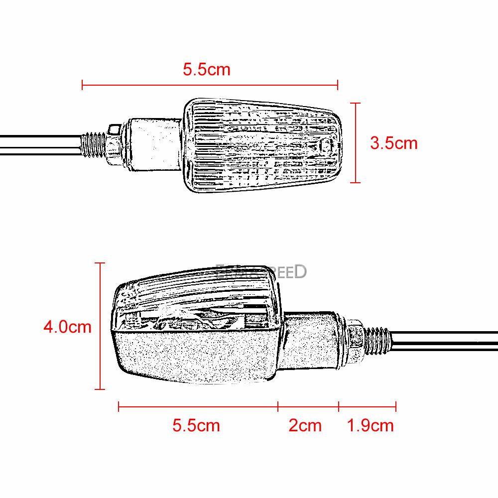 2 шт. Янтарные указатели поворота мотоцикла, лампы, универсальные передние и задние указатели поворота, 12 В, лампа для мотоцикла Chopper Bobber