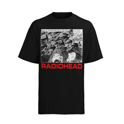 RADIOHEAD Ретро Музыкальная Группа Концерт Мужская Футболка Хлопок S-XXXL