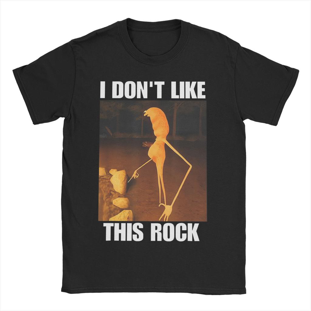 Men Women TShirt I Dont Like This Rock Casual Pure Cotton Tee Shirt Short Sleeve Marcus The Worm T Shirt Crew Neck Tops Adult