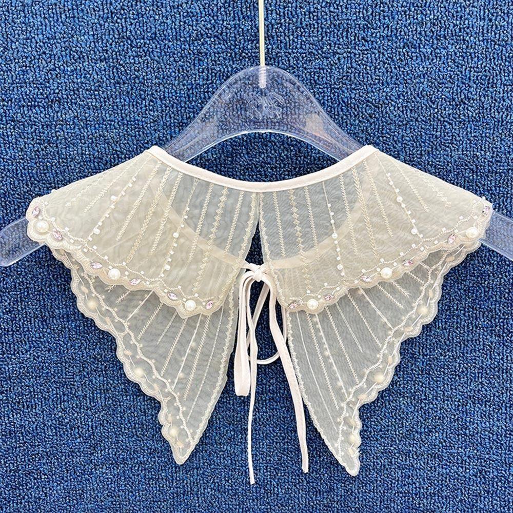 Рубашка Ложный воротник Вышивка Накидка Солнцезащитная Мини-накидка Кукольный Ложный воротник Женский Шаль Ложный воротник