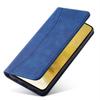 Premium Magnetic Wallet Case for Samsung Galaxy S23 Ultra - Blue Stand Flip Cover