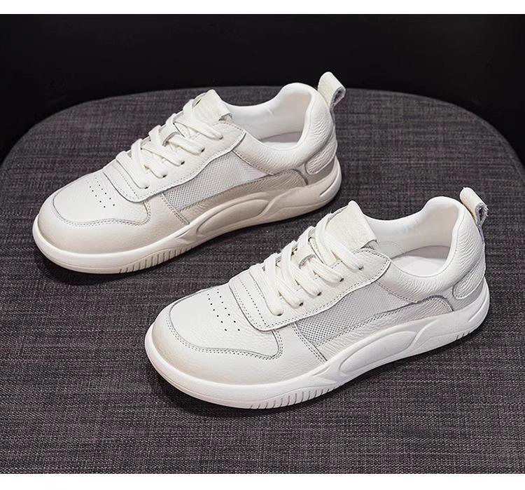 Модные женские белые кроссовки Весенне-летняя мода Дышащие Нескользящие Повседневные туфли Легкие Удобные На шнуровке Уличные Балетки