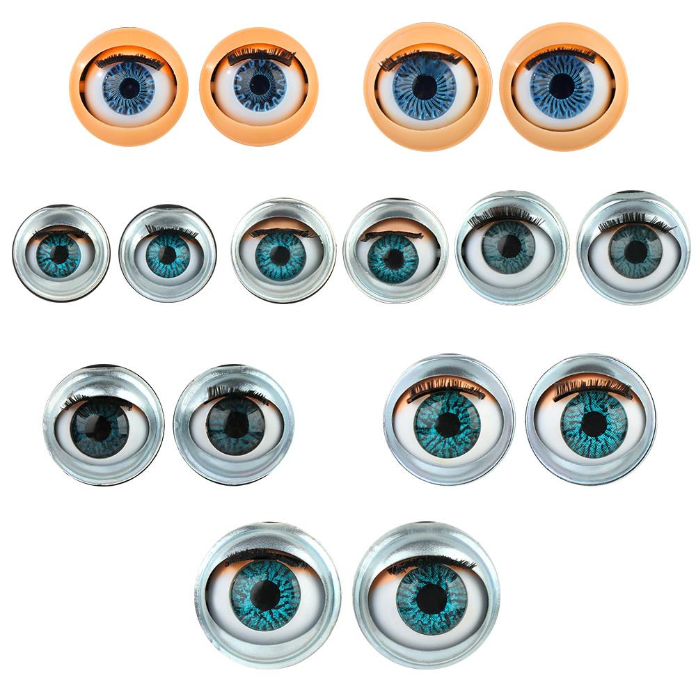 Аксессуары для кукольных глаз с ресницами, имитация кукольных глаз своими руками, активные вращающиеся глазные яблоки для куклы