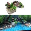 Aquarium Ornament Bridge Resin Rockery Fake Rock Bridges Pavilion Tree Landscape Fish Tank Decoration