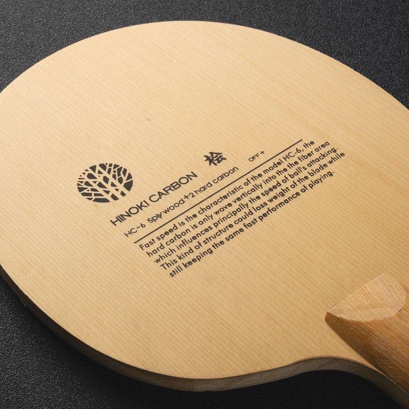 Original SANWEI HC6S Hino-Carbon Table Tennis Blade Racket (HINOKI CARBON OFF+) HC-6S Ping Pong Bat Paddle