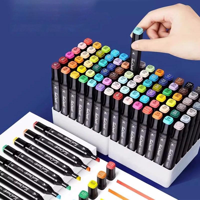 30/48 цветов, маркеры, кисти, набор ручек, маркер для рисования, школьные художественные принадлежности для художника, канцелярские принадлежности, двусторонние маркеры