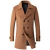 Men Double-breasted Wool Blends Cashmere Long Trench Coats Covercoats Winter Jackets Male Business Casual Trench Winter Coats