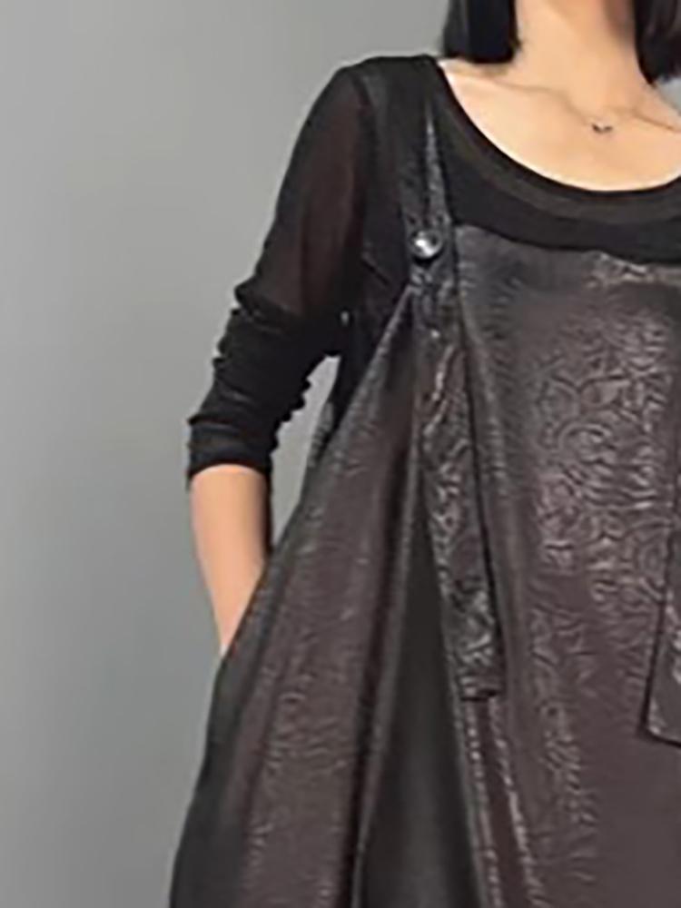 Xitao Lace Tassel Three-dimensional Decoration Dress LJ1023