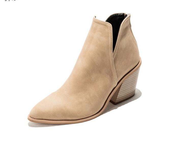 Осень-зима, повседневные ковбойские ботильоны в стиле вестерн, женские ботильоны в стиле змеи, короткие казаки, обувь на высоком каблуке 358