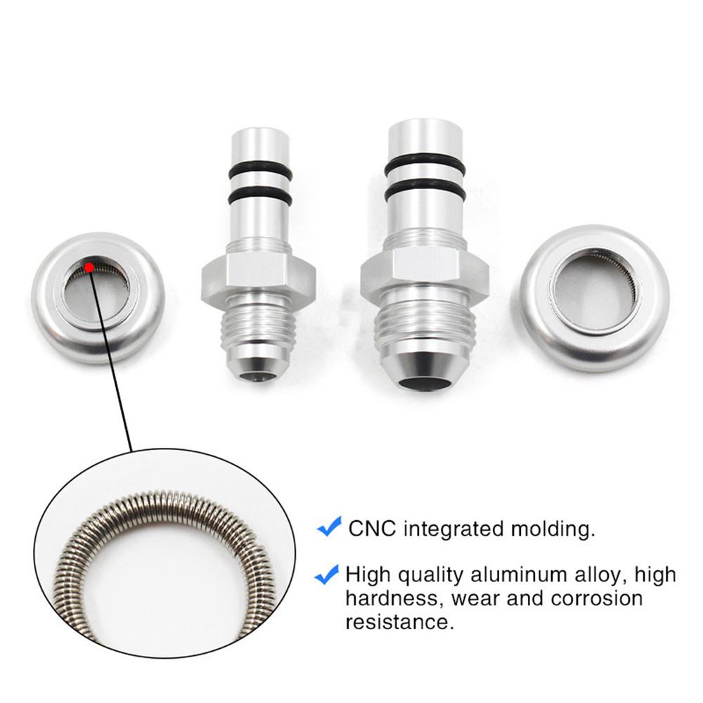 2 шт. Для Ford Mustang 1986-1998 -6AN и -8AN Адаптеры топливной рампы Алюминиевый сплав
