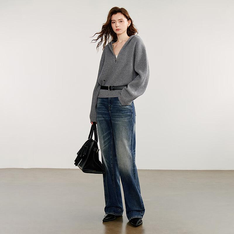 Women's Fall 2025 Retro Hooded Casual Sweater