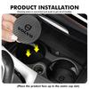2Pcs Carbon Fiber Car Coaster Mat Water Cup Cushion Anti Slip Pad For Volvo V50 S60 XC60 S40 XC40 XC90 V70 XC70 C30 V40 V60