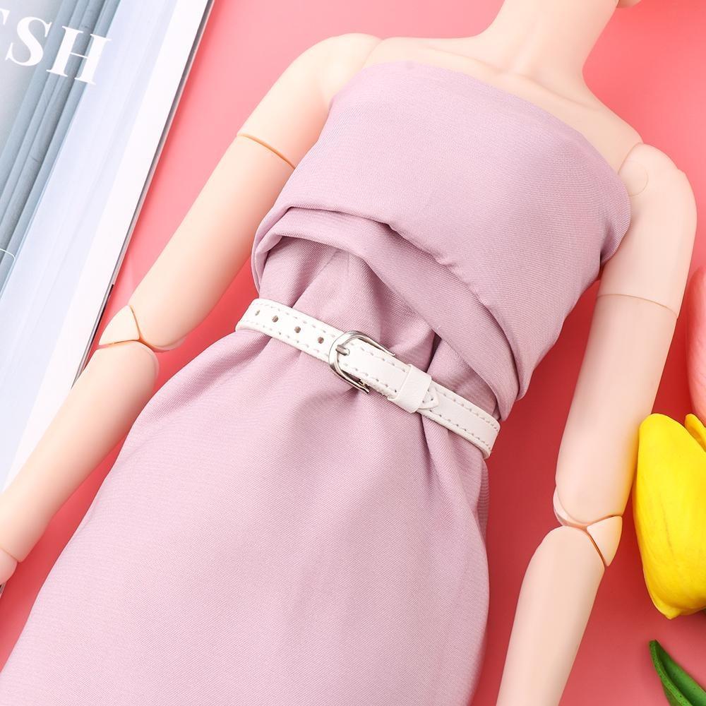 Long 22cm Width 8mm Super Mini Doll Belt Artificial leather Bjd Doll Clothes DIY Doll Accessories