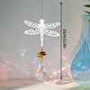 Crystal Suncatcher Sun Moon Tree Wind Chime Prisms Hanging Angel Butterfly Pendants Rainbow Chaser Garden Decor Window Drop Bell
