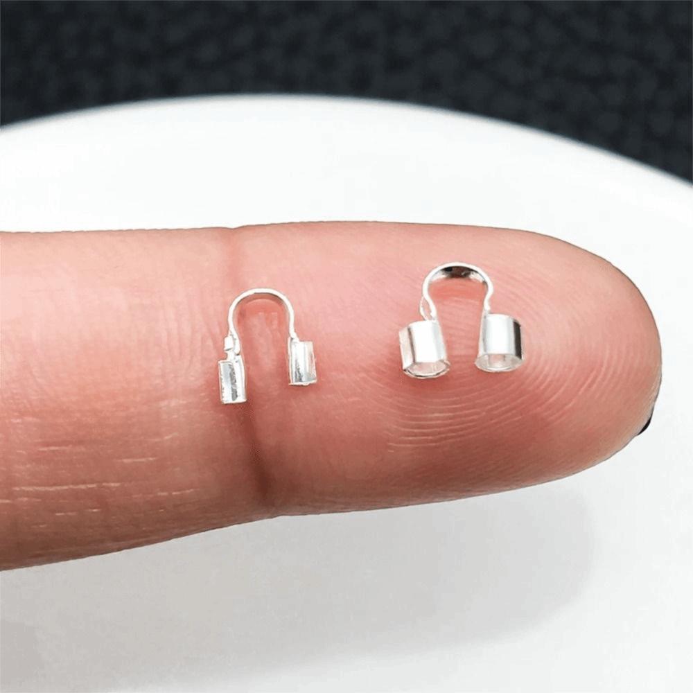 100Pcs 14/18K Gold Plating Wire Guards for Jewelry Making U Shape Connector for Jewelry Jewelry