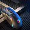 Проводная 7D светящаяся игровая мышь с макродрайвером, красочная RGB-подсветка