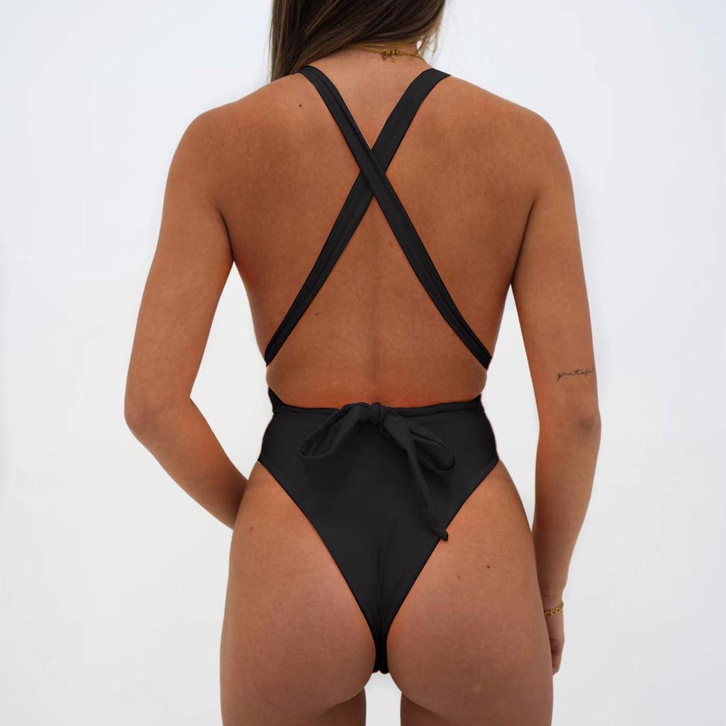 Ayollar Bikini Bir Rangli To'plam Cho'milish Kiyimi Ayollar uchun Bir Bo'lak Cho'milish Kiyimi Plyaj Kiyimi