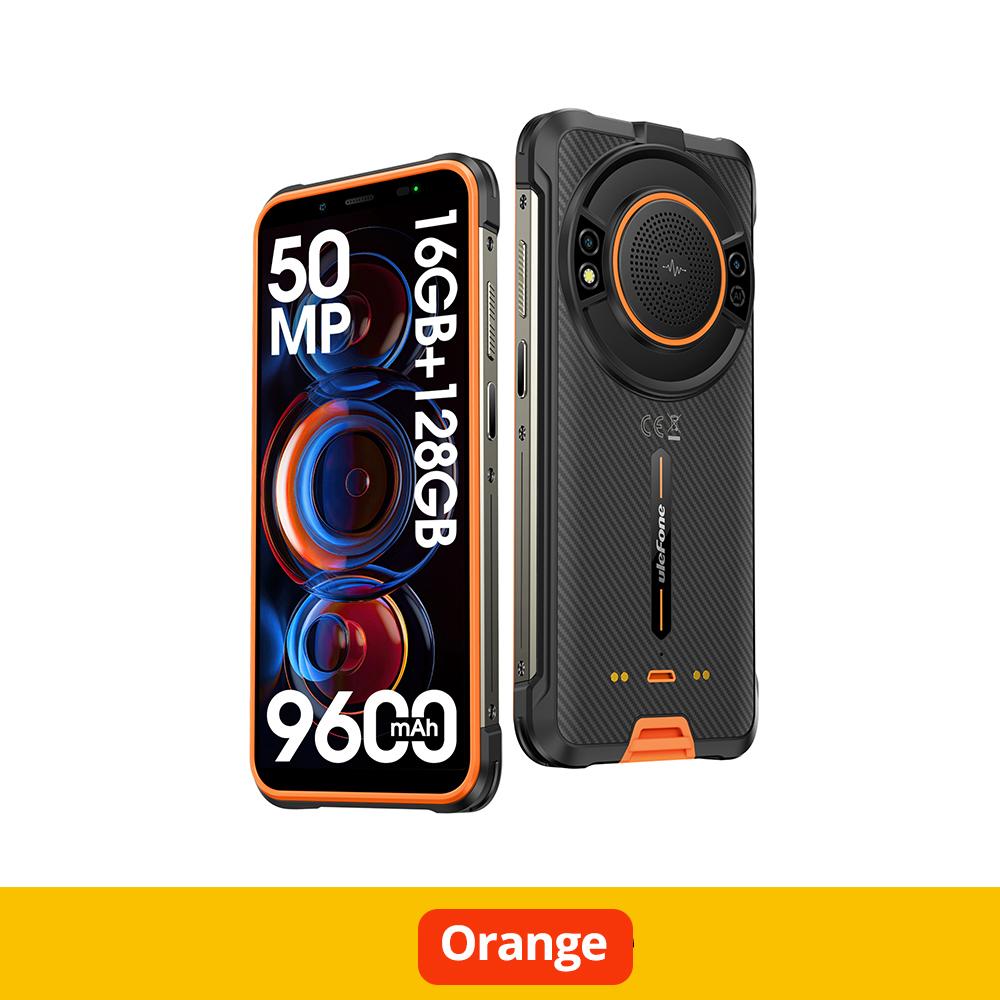 Ulefone Power Armor 16S Прочный водонепроницаемый смартфон Android 13 NFC До 16 ГБ ОЗУ + 128 ГБ 50-мегапиксельная камера 9600 мАч Глобальный 122 дБ Самый громкий динамик