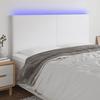 VidaXL LED Headboard Bedroom Furniture Double Bed Accessory Head of Bed Frame Interior White 3122247