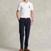 Polo Ralph Lauren FW22 однотонная рубашка поло с принтом медведя Slim Fit с коротким рукавом для мужчин, белые MNPOKNI1N821955-100