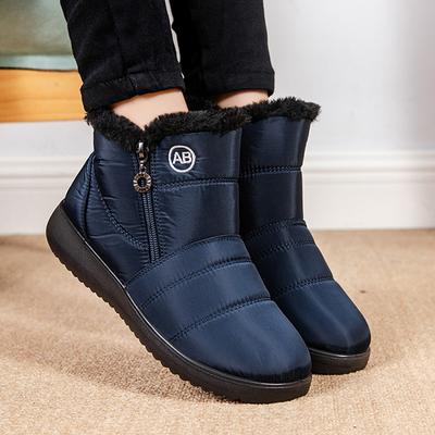 Lucyever Fashion водонепроницаемые зимние ботинки на молнии для женщин сохраняют тепло нескользящие зимние ботинки женские ботильоны больших размеров на платформе