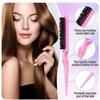 6pcs/Set Hair Brush Set Hairdressing Spray Bottle Hair Braiding Loop Rat Tail Comb Teasing Hair Brsuh Edge Control Hair Brush