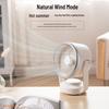 USB Charging Desktop Air Circulator Fan with Display and Auto Oscillation