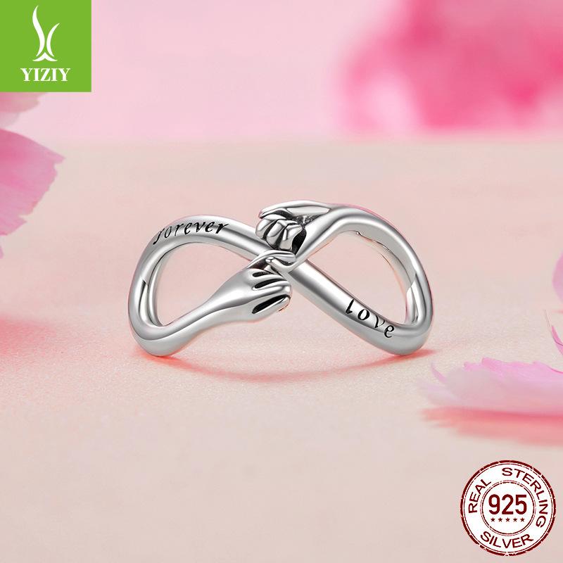 Eternal Convention Beaded S925 Silver Infinity Eight Character Symbol Source Factory Versatile Diy Bracelet Accessories