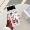 Чехол для телефона Samsung Galaxy Z Flip 3 4 5G Z Flip4 Z Flip5 с дизайном авиабилета New York Los Angeles, защитный чехол