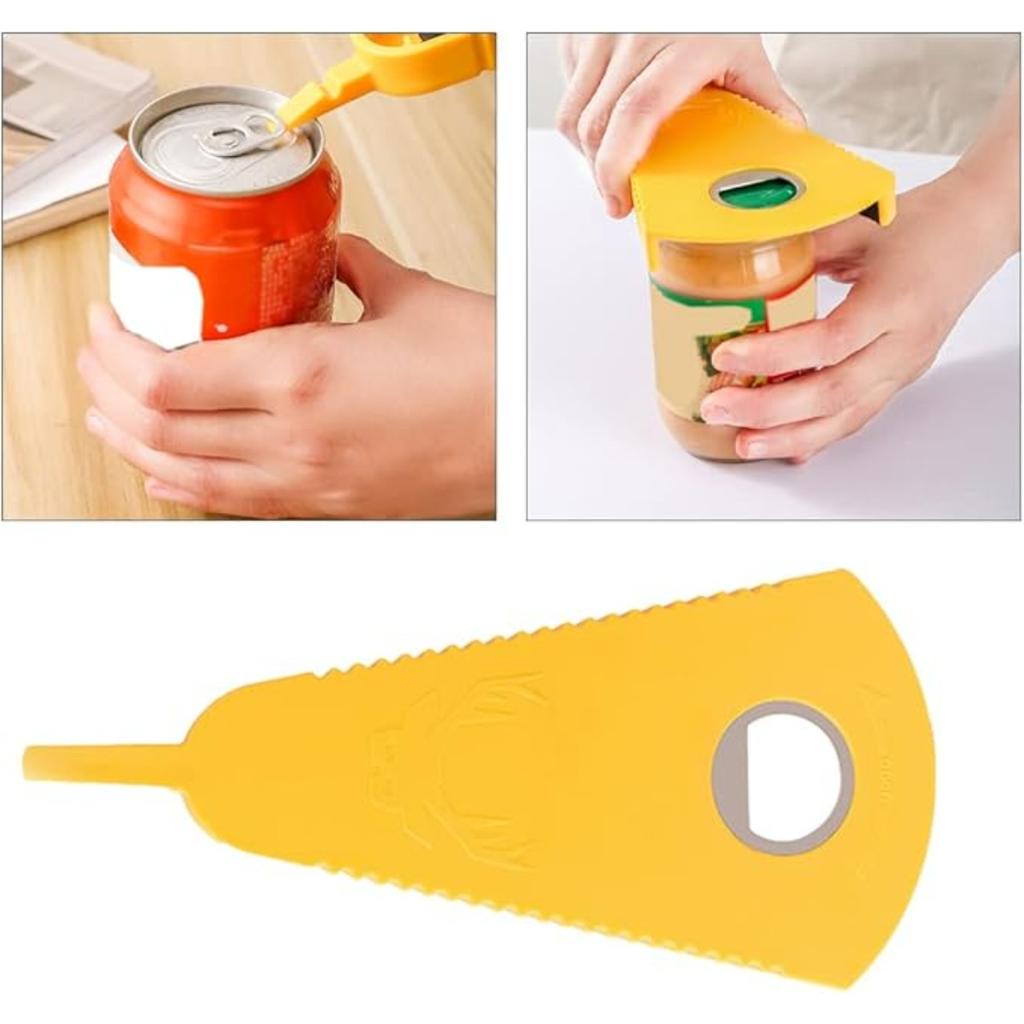 Открывалка для банок, многофункциональная нескользящая открывалка для бутылок для слабых рук, легкая, открывалка для пожилых людей с артритом, захват для банок