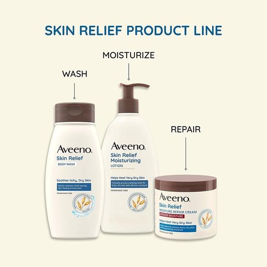 Крем для интенсивного увлажнения и восстановления кожи Aveeno Skin Relief, 11 унций от Aveeno