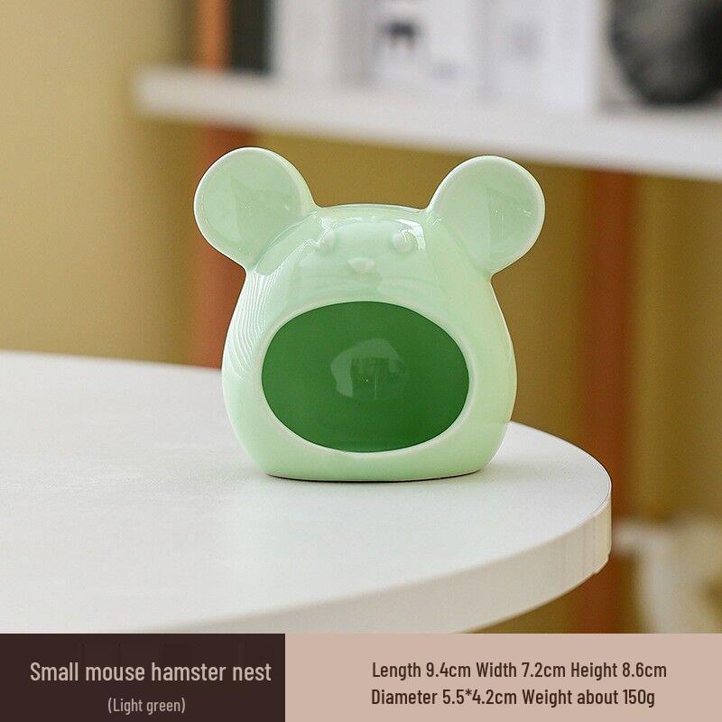 Охлаждающее керамическое убежище для хомяков: Летний приют и игровой домик