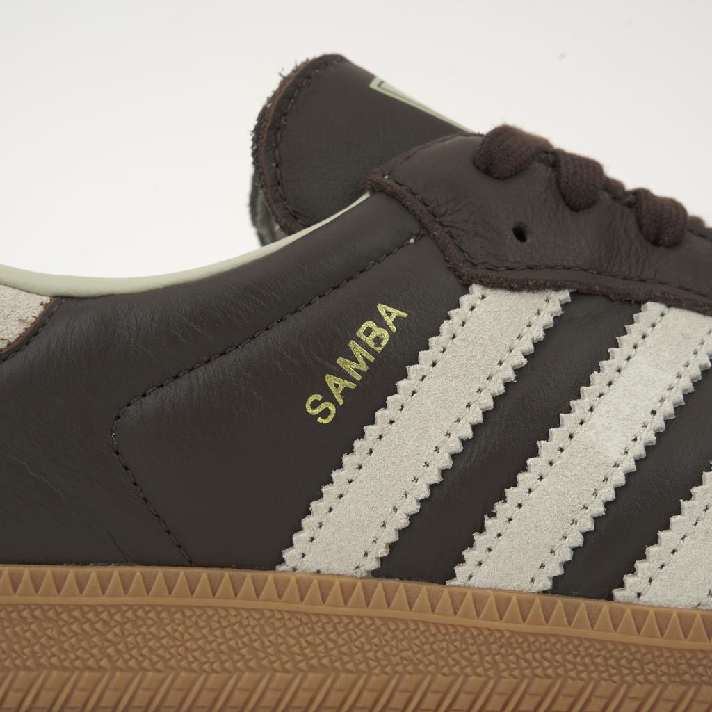 adidas Кроссовки Samba OG Brown Putty Grey Unisex с золотисто-металлическим оттенком ID1481