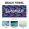 Printed Beach Towel Seaside Vacation Double-sided Velvet Quick-drying Beach Bath Towel Color Printed Absorbent Towel