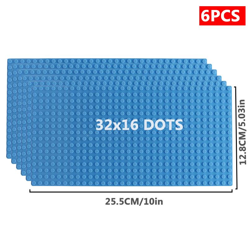 6 шт./компл. базовая пластина 32*32 32*16 шпильки классические фигурки строительные блоки пластины кирпичи опорная плита блоки детские игрушки для детей подарки