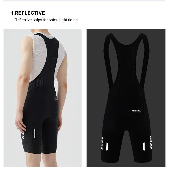 BCBE-ING Men RACE Cycling Bib Shorts Italy 7Hour Elastic Interface 120kg Density Pad Lightweight Quick Dry Breathable Bib Shorts