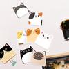 12PCS Cute Cat Sticky Note Paper 30 Sheet/Pad Self-ashesive Memo Pad Reminder On Fridges Door Computer Whiteboard