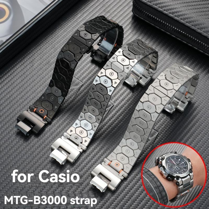 Для Casio G-Shock MTG-B3000 Улучшенный Ремешок - Премиальный Нержавеющая Сталь Быстросъемный Браслет Мужской, Комплект Модификации Роскошных Спортивных Часов