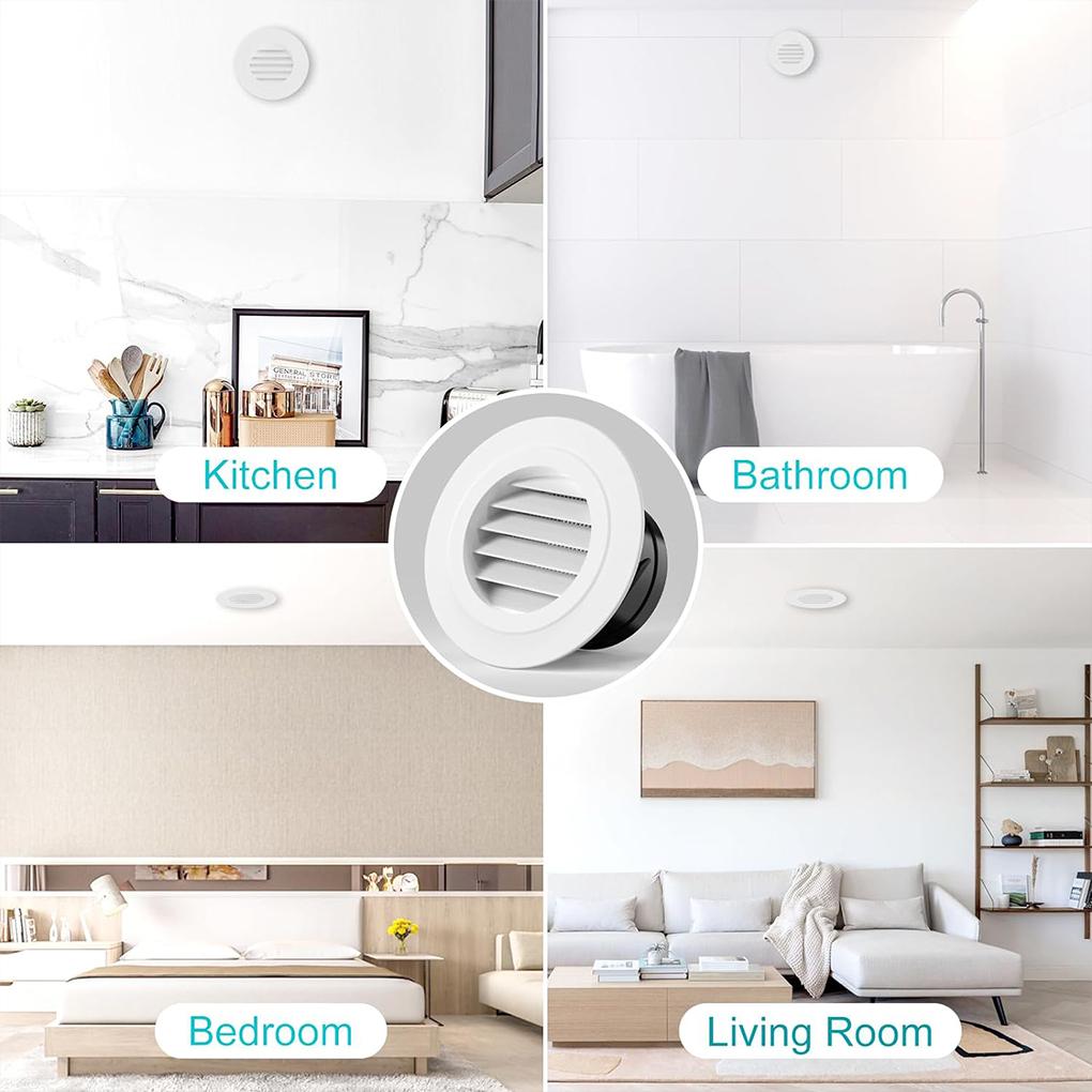 ABS Air Vent Vent Camper Roof Vent Rv Louver Vent Roof Vent For Boat RV Bathroom Office Home